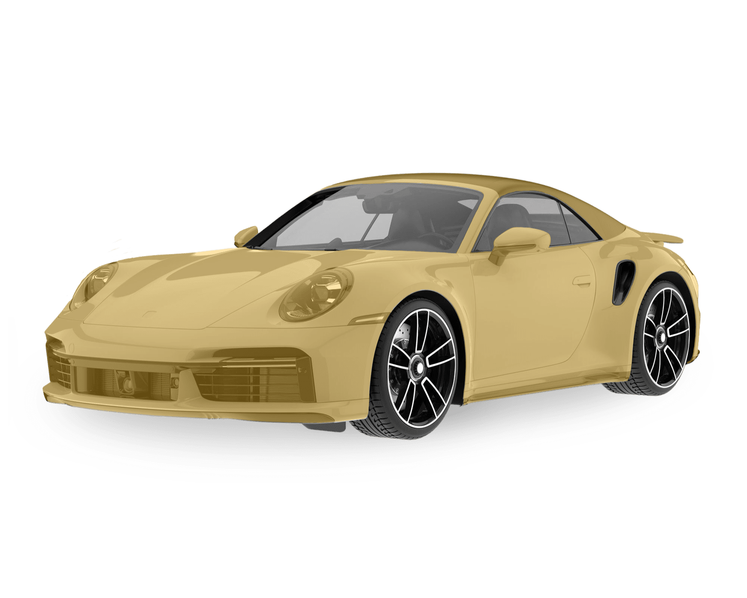 Porsche 911 Turbo fully highlighted showing Full Body PPF coverage