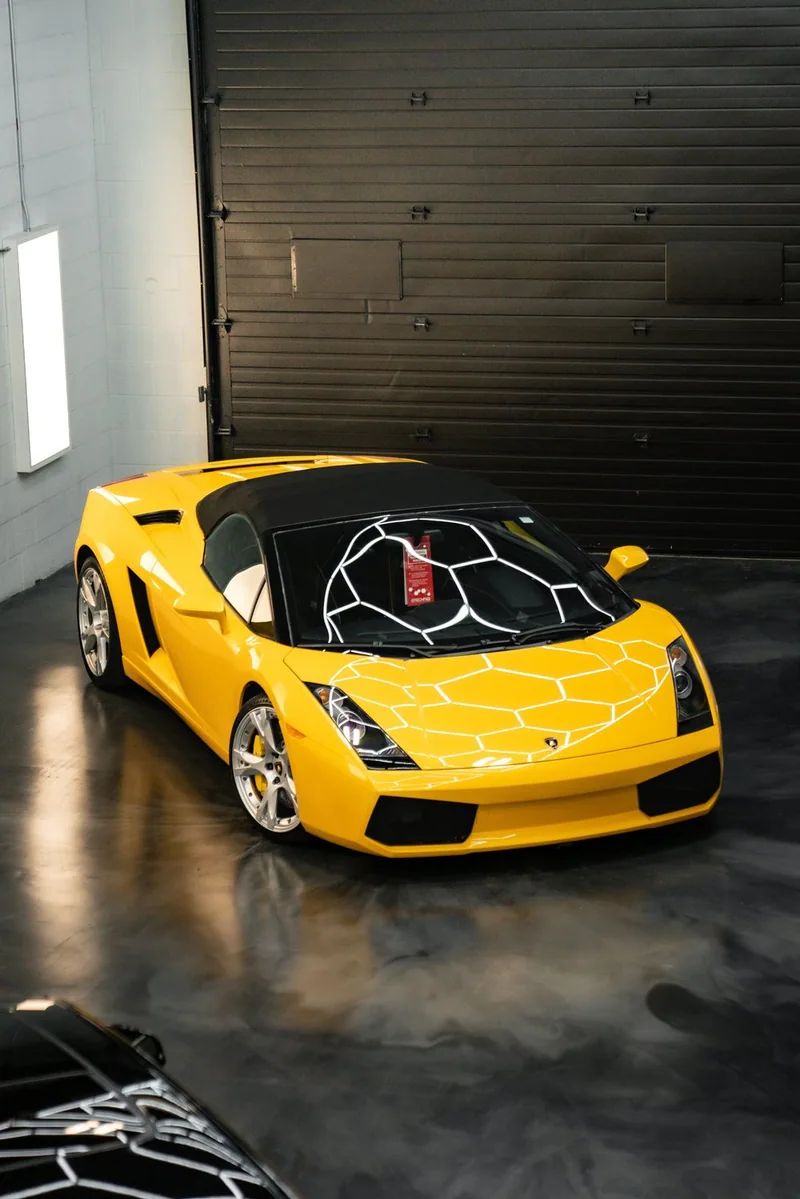 Yellow Lamborghini Gallardo after paint correction, PPF and ceramic coating at ZAutoCare